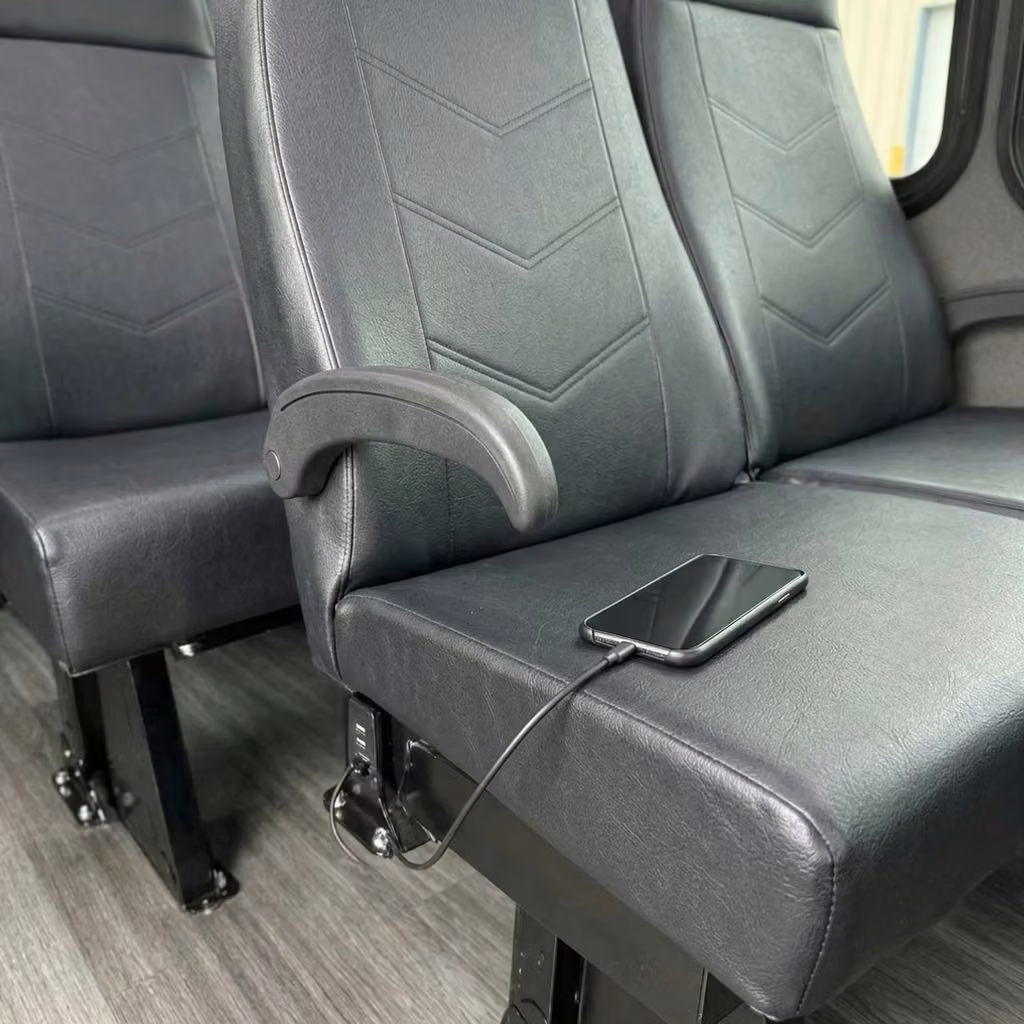 san dimas 15 passenger minibus usb charging