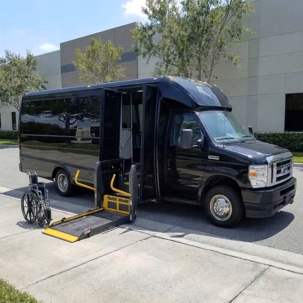 san dimas 18 passenger minibus wheelchair lift