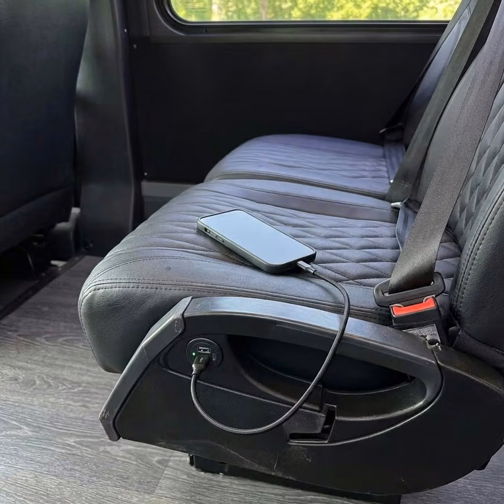 san dimas 20 passenger minibus usb charging