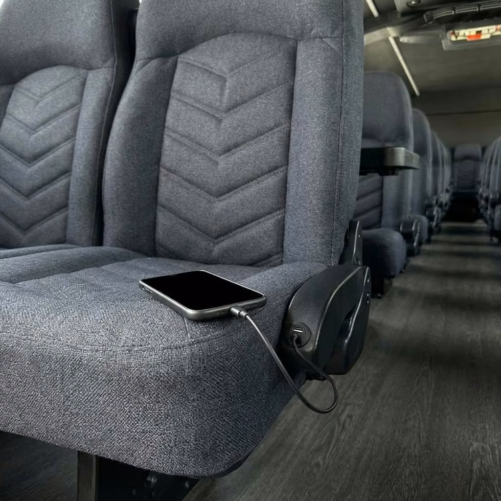 san dimas 25 passenger minibus usb charging