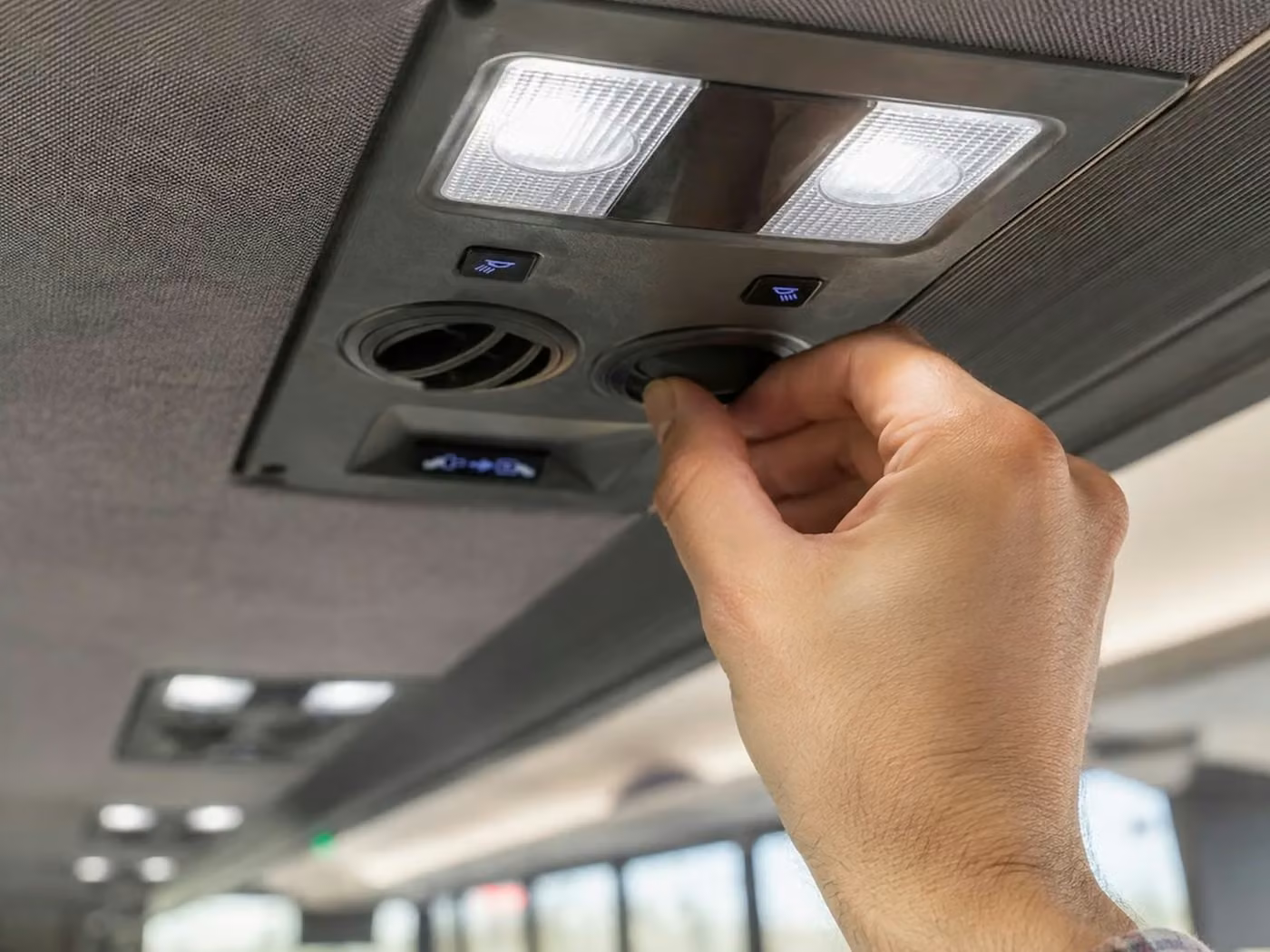 san dimas 56 passenger charter bus air conditioning