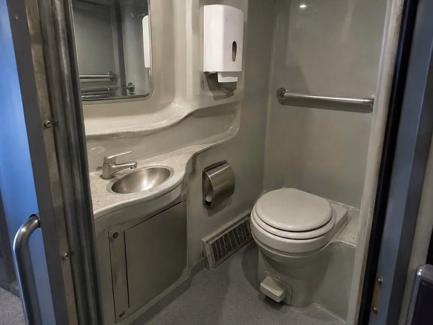 san dimas charter bus onboard restroom