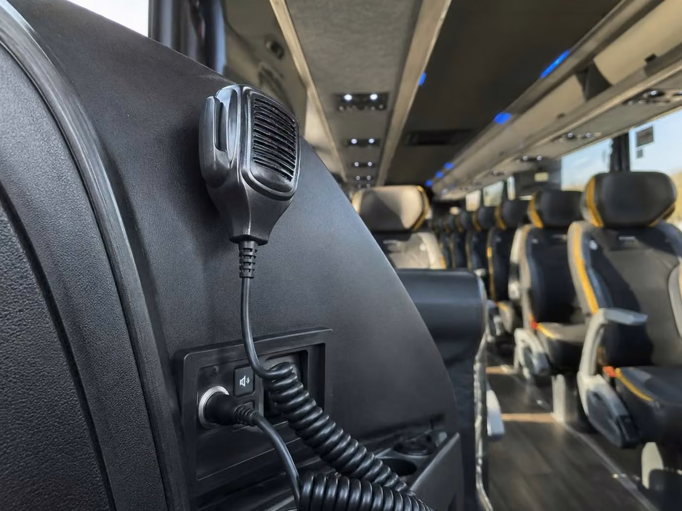 san dimas charter bus pa system