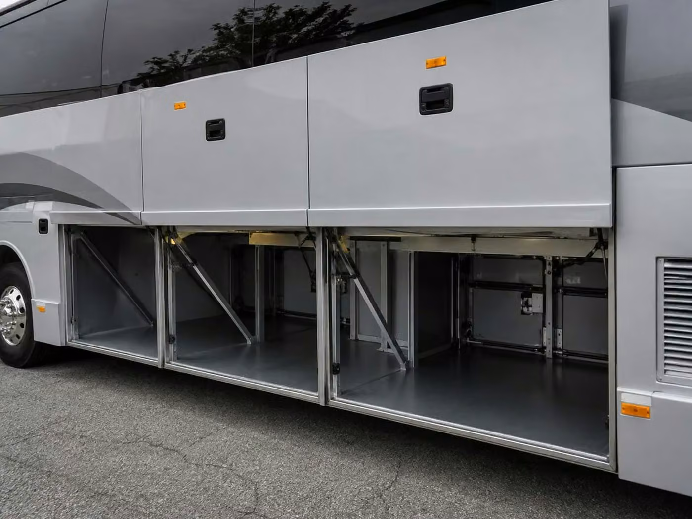 san dimas charter bus under bus storage