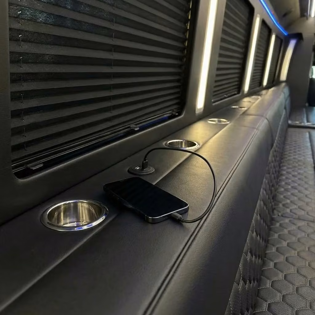 san dimas party bus usb charging