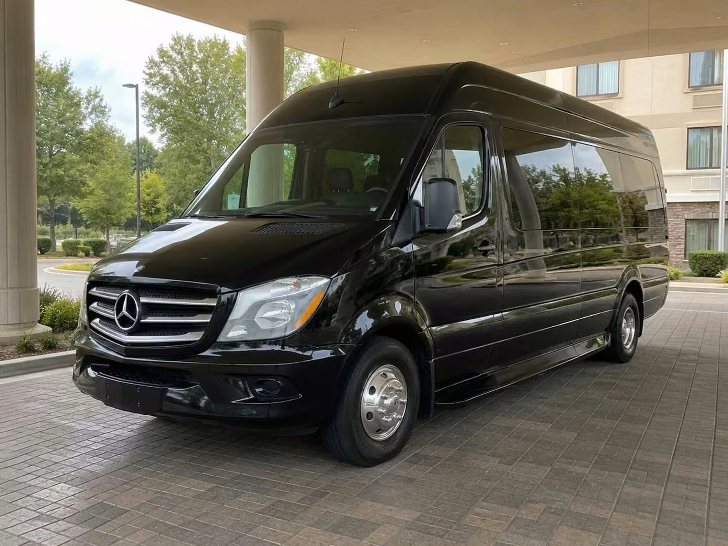 san dimas sprinter van rental with driver tinted windows