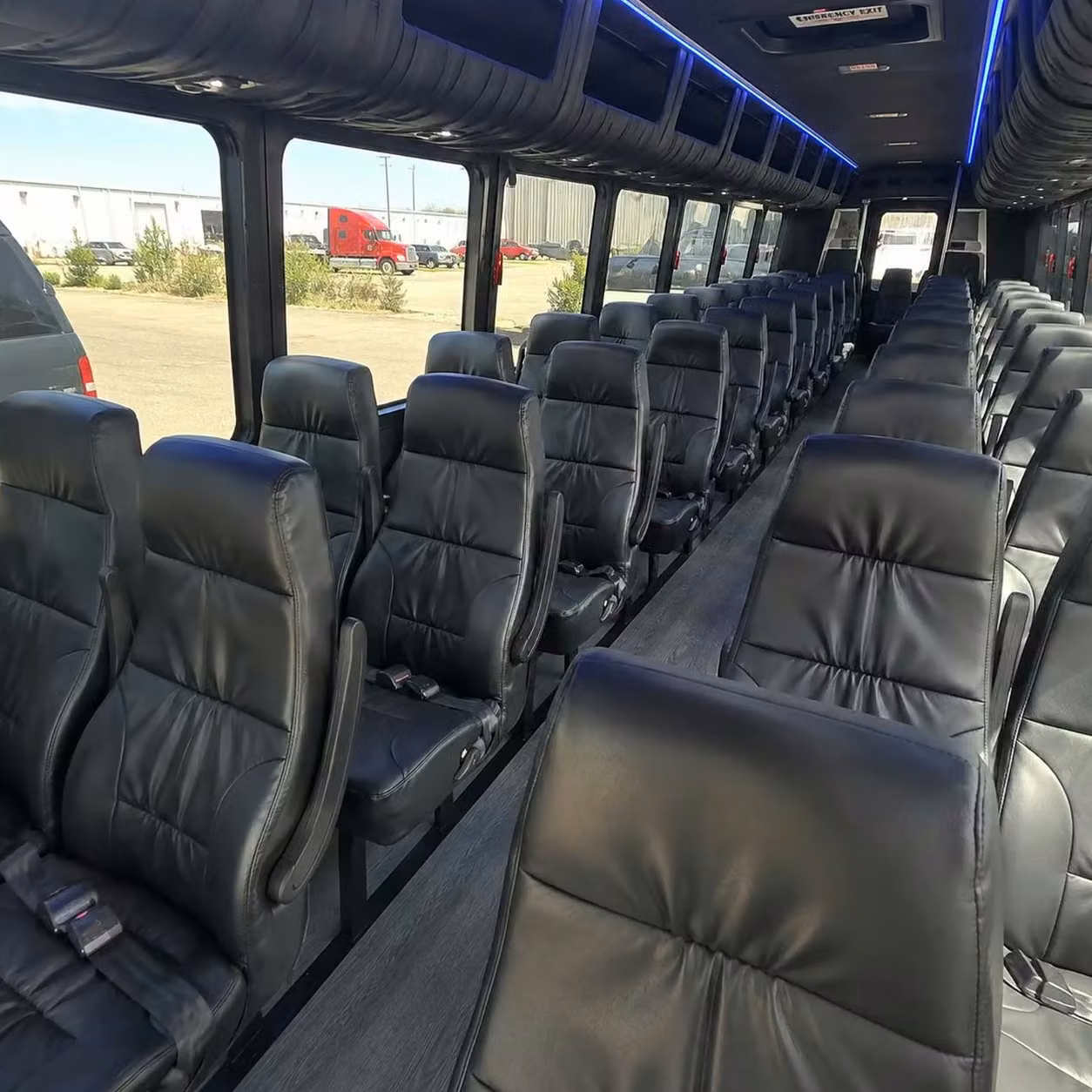 35 passenger minibus inside