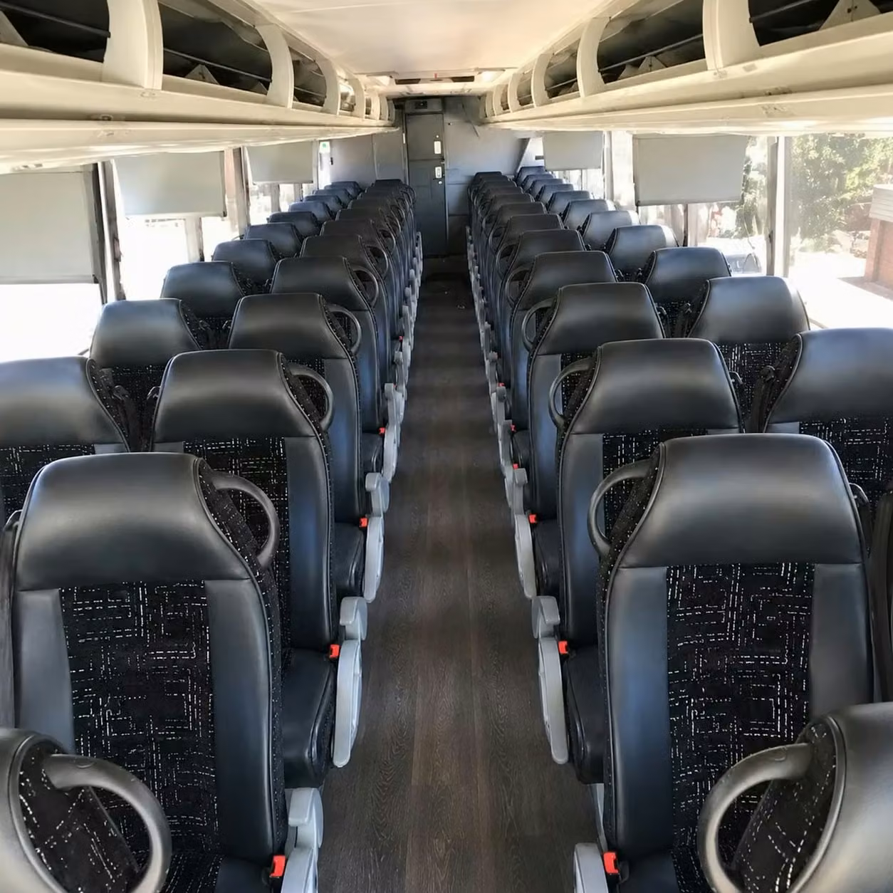 56 passenger charter bus interior